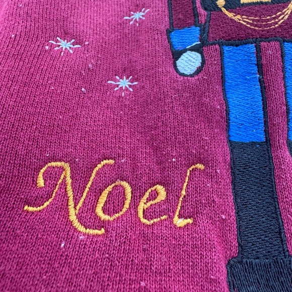 Vintage Great American Lakes & Timbers Nutcracker Embroidered Crew Sweatshirt LG - Picture 6 of 13